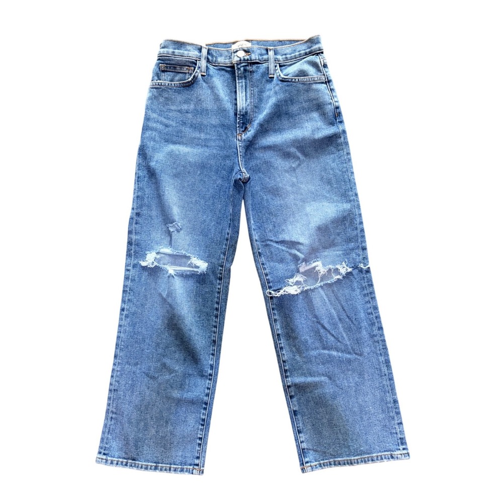 Joe's Jeans The Blake Wide Leg Jeans Womens 29 Blue‎ Distressed Charismatic